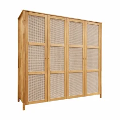 Camif Armoires|Armoires Et Dressing>Armoire chêne massif 4 portes Capucine