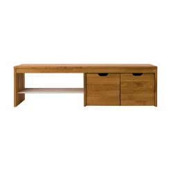 Camif Meubles D'Entrée>Banc à chaussures bois massif avec 2 cubes de rangement Cyriel -