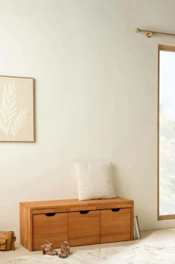 Camif Meubles Tv|Meubles D'Entrée>Banc bois massif 3 cubes de rangement Cyriel -