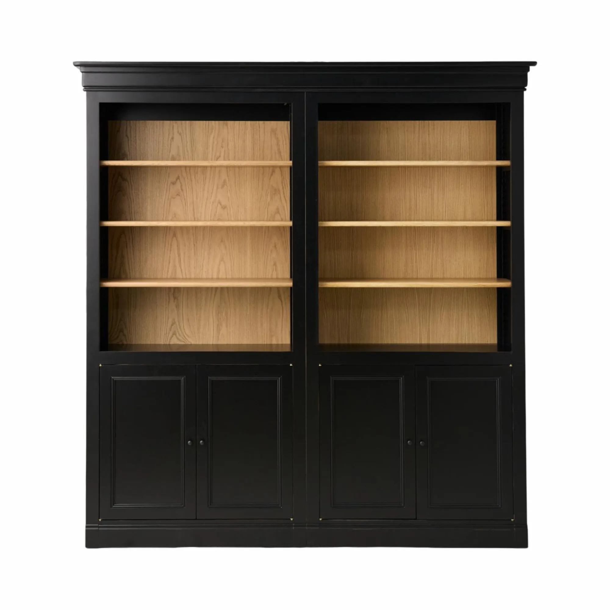Camif Bibliothèques>Bibliothèque bois massif 4 portes Embellie -