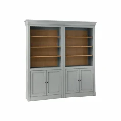 Camif Bibliothèques>Bibliothèque bois massif 4 portes Embellie -