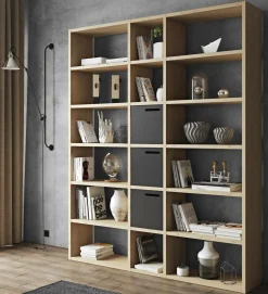 Camif Bibliothèques>Bibliothèque Terrence 2 - - Placage bois véritable
