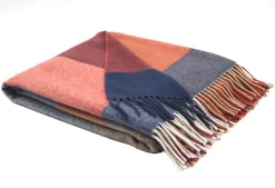 Camif Plaids|Plaids>BIEDERLACK Plaid laine et cachemire Clarence, carreaux - 130 x 170 cm