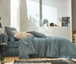 Camif Draps>BLANC DES VOSGES Drap percale lavée Bohème - - 280 x 310 cm
