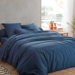 Camif Housses De Couette>BLANC DES VOSGES Housse de couette percale lavée Bohème - - 140 x 200 cm