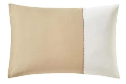 Camif Taies D'Oreiller>BLANC DES VOSGES Taie bicolore percale, Duo - - Taie d'oreiller 50 x 75 cm