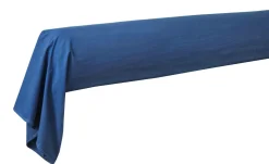 Camif Taies D'Oreiller>BLANC DES VOSGES Taie de traversin percale lavée Bohème - - Taie de traversin 45 x 190 cm