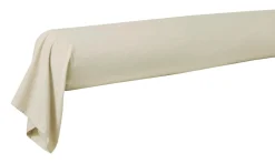 Camif Taies D'Oreiller>BLANC DES VOSGES Taie de traversin percale lavée Bohème - - Taie de traversin 45 x 190 cm