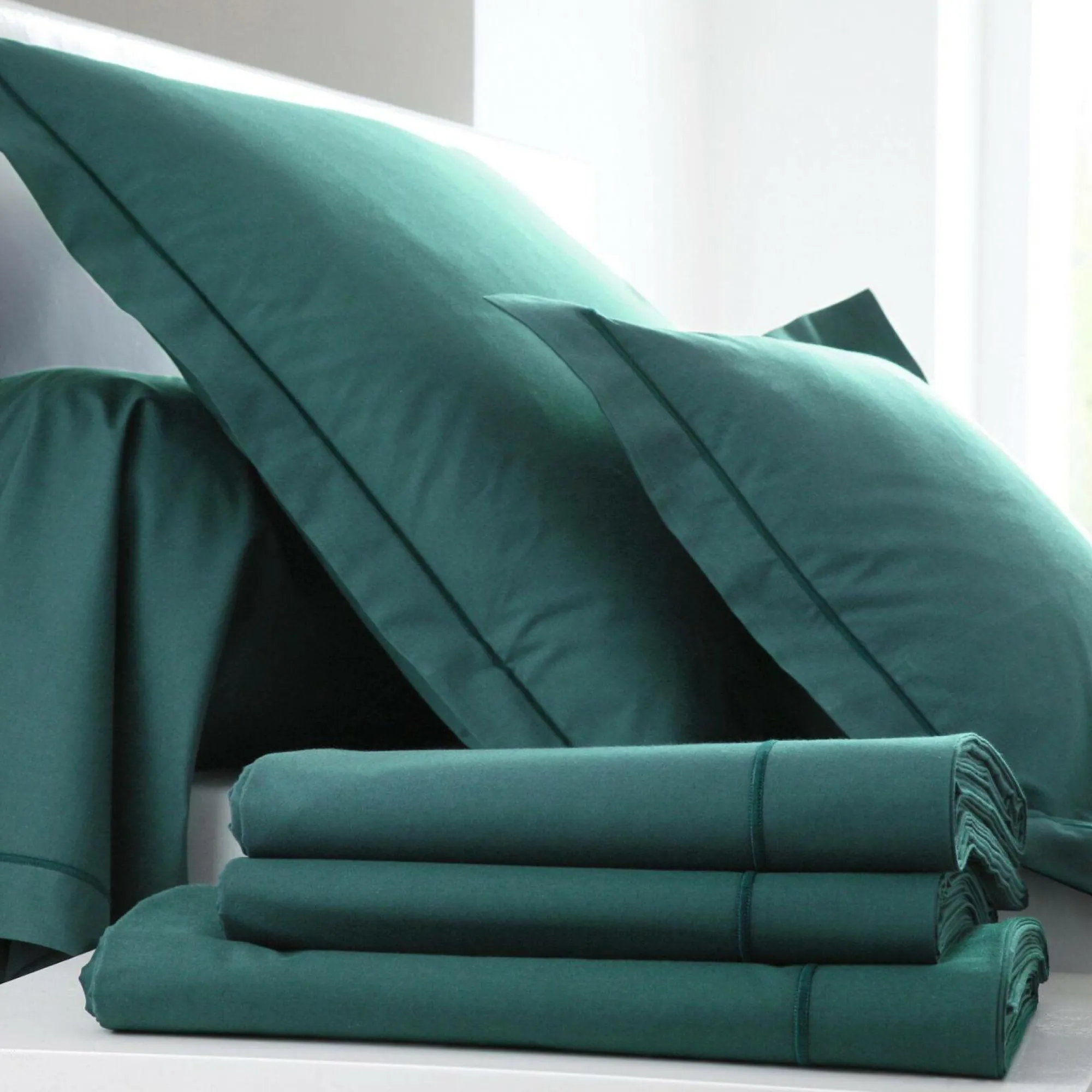 Camif Taies D'Oreiller|Housses De Couette>BLANC DES VOSGES Taie d'oreiller Percale Easy - - Taie d'oreiller 50 x 73 cm