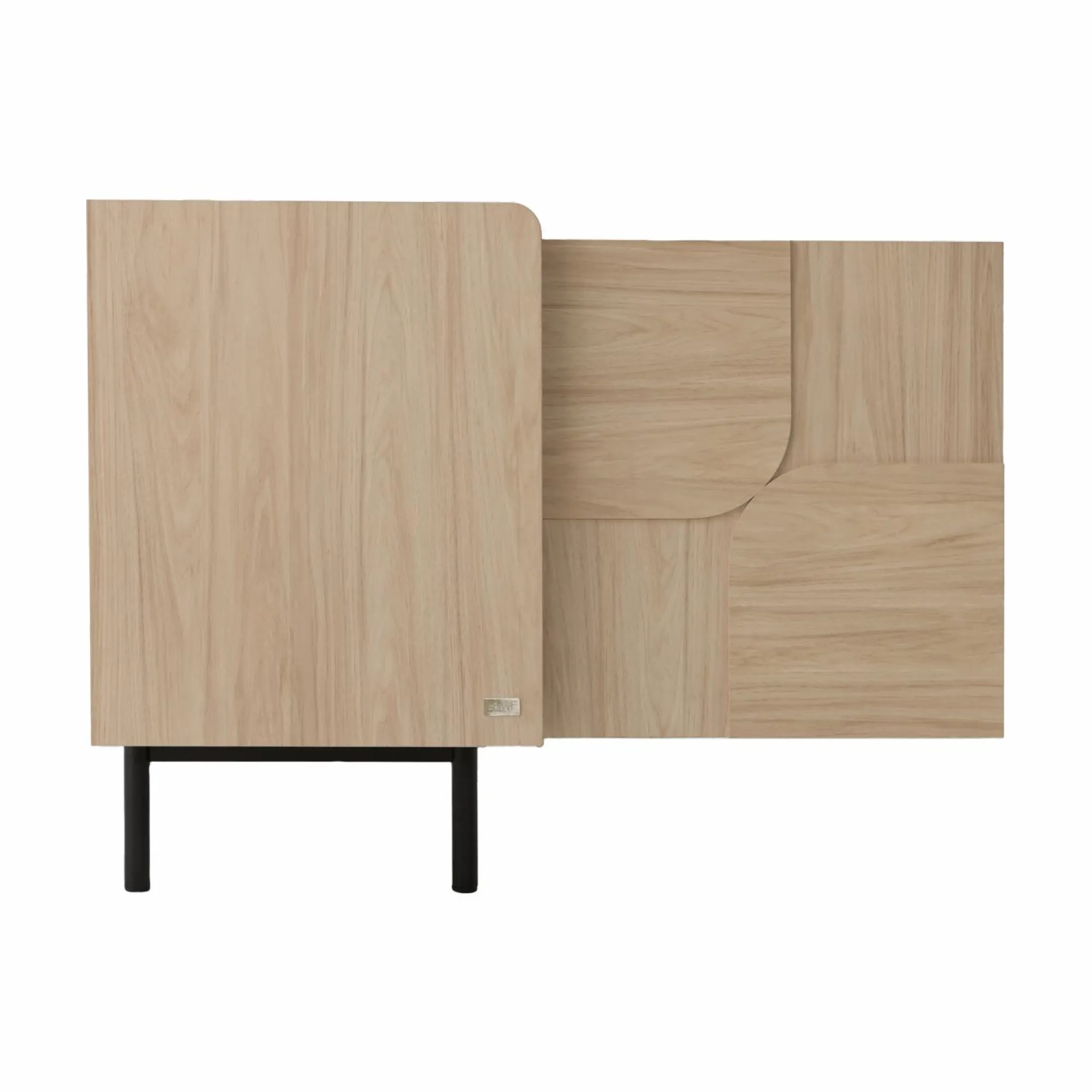 Camif Buffets>Buffet décor bois pieds métal 3 portes Mila