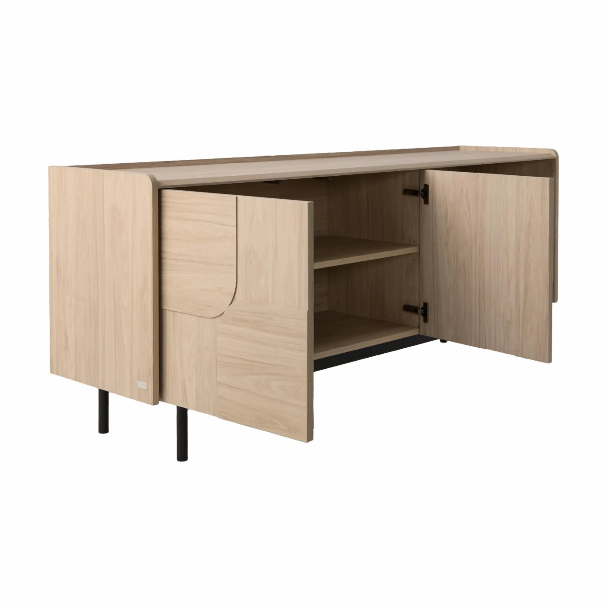 Camif Buffets>Buffet décor bois pieds métal 2 portes Mila