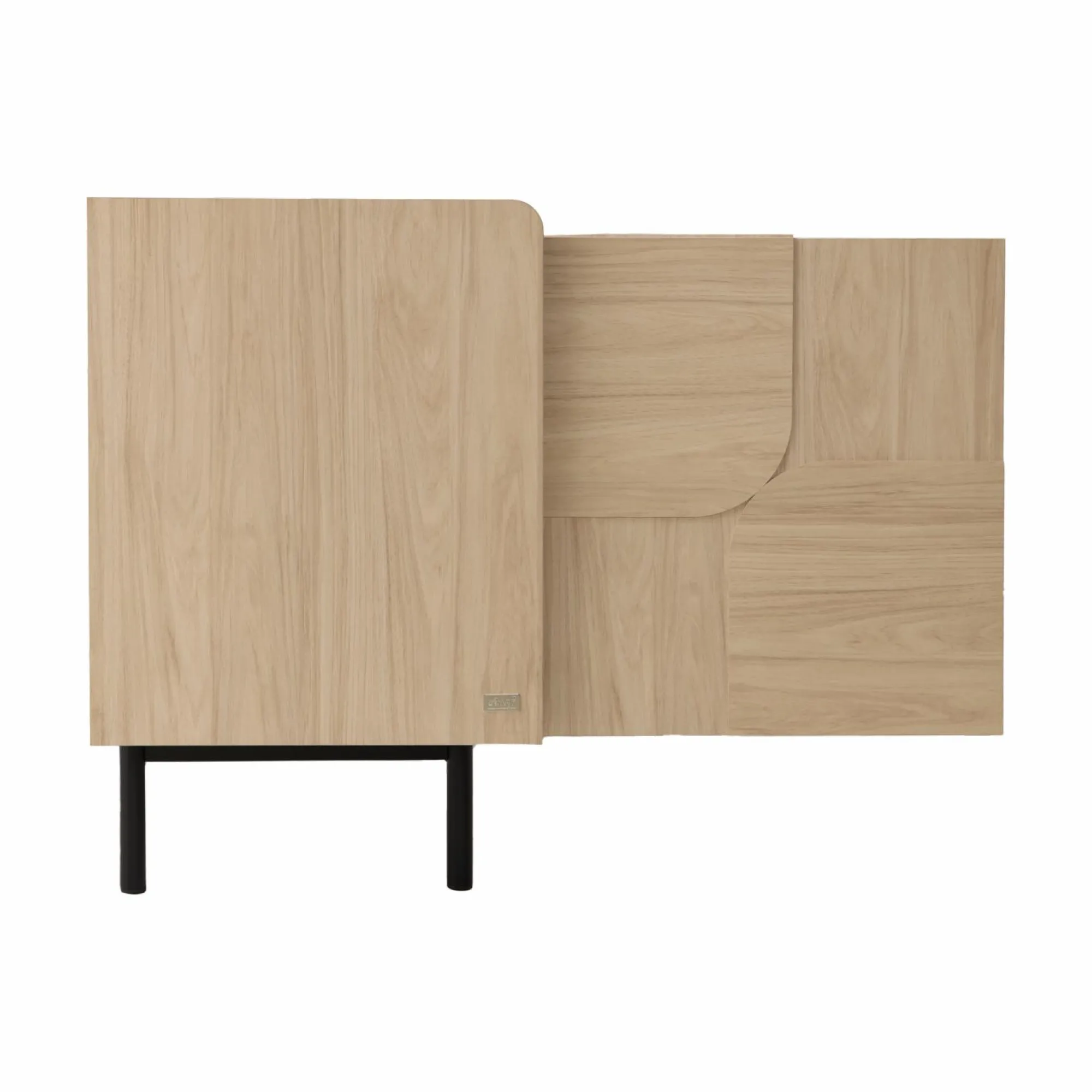 Camif Buffets>Buffet décor bois pieds métal 2 portes Mila