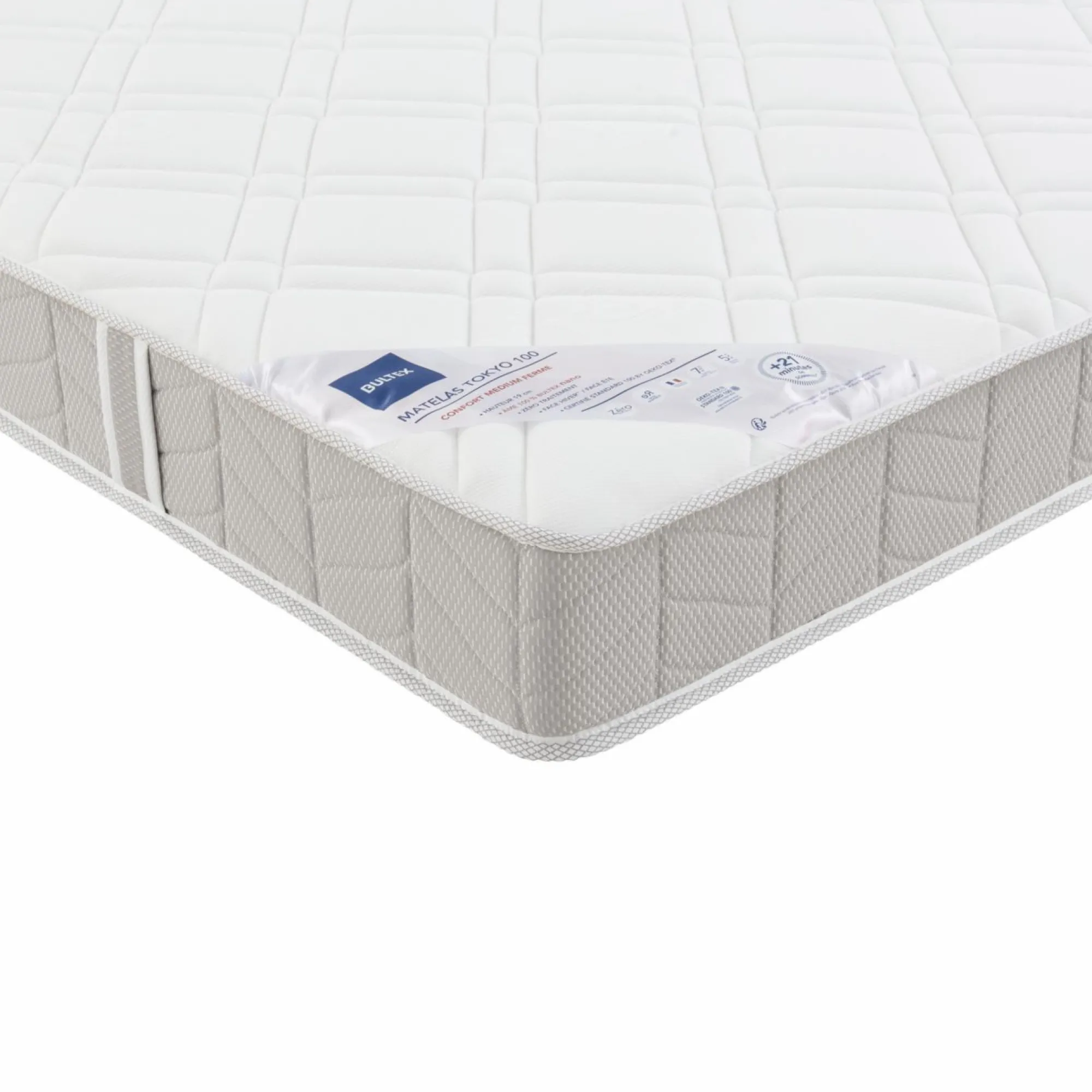 Camif Matelas 140 X 190 Cm|Matelas 160 X 200 Cm>BULTEX Matelas mousse 19 cm Tokyo 2 - 120 x 190 cm