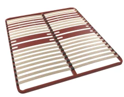 Camif Sommiers 90 X 190 Cm|Sommiers 140 X 190 Cm>BULTEX Sommier cadre métal à lattes 5 zones 4 cm Morpho - 140 x 200 cm