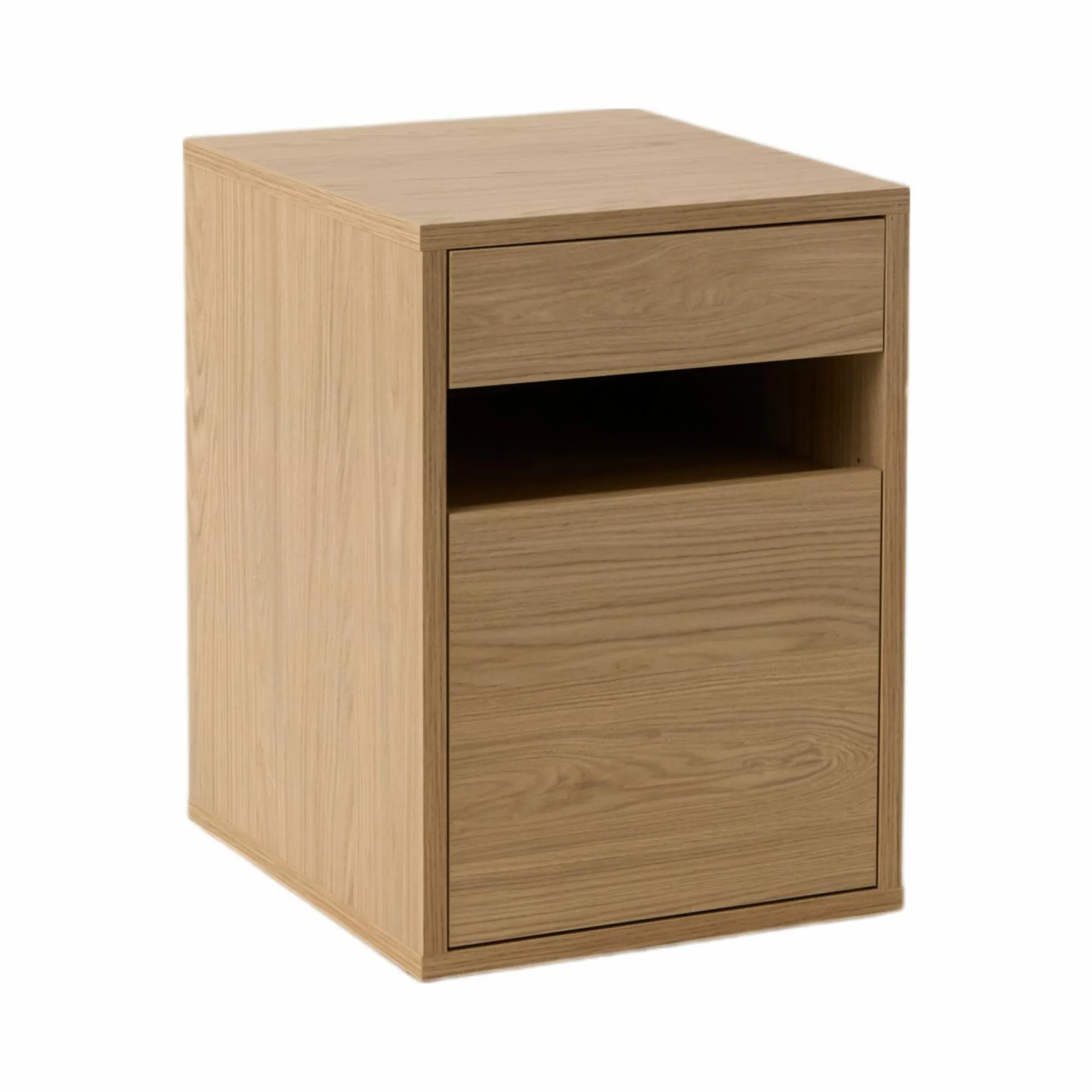 Camif Meubles De Rangement Bureau|Meubles De Rangement Bureau>Caisson de bureau décor bois 1 tiroir 1 porte Simon
