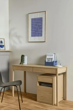 Camif Meubles De Rangement Bureau|Meubles De Rangement Bureau>Caisson de bureau décor bois 1 tiroir 1 porte Simon