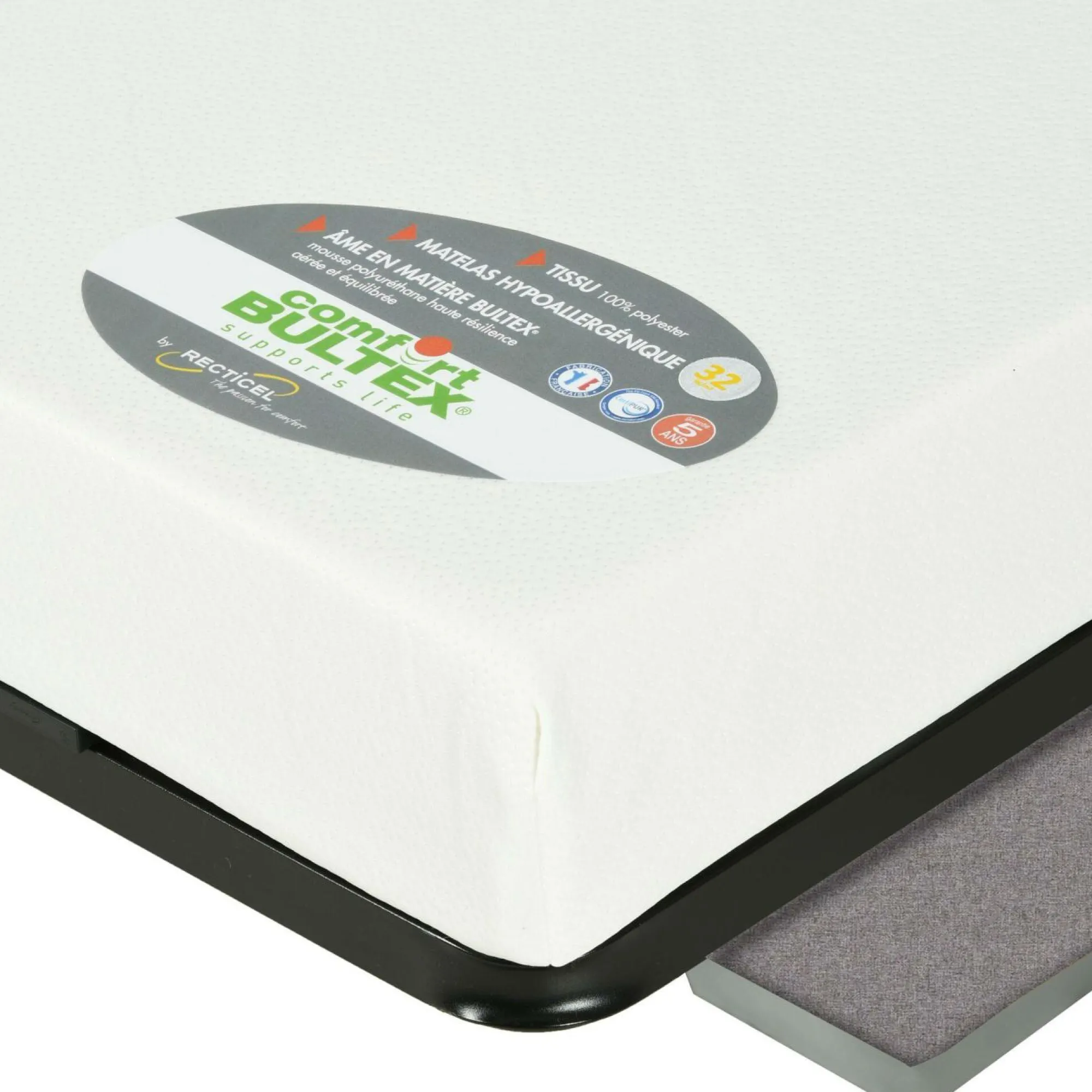 Camif Clic-Clac>Canapé clic-clac tissu matelas Bultex 14 cm Gizia - - 130 x 190 cm
