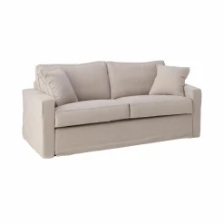 Camif Canapés Fixes>Canapé convertible coton/lin déhoussable Margot - - 3 places