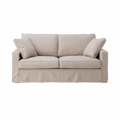 Camif Canapés Fixes>Canapé convertible coton/lin déhoussable Margot - - 3 places