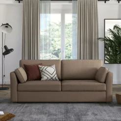 Camif Canapés Droits>Canapé convertible tissu coton déhoussable Marbella - - 3 places