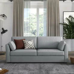 Camif Canapés Droits>Canapé convertible tissu coton déhoussable Marbella - - 3 places