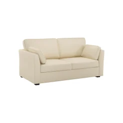 Camif Canapés Droits>Canapé convertible tissu coton déhoussable Marbella - Beige - 2 places