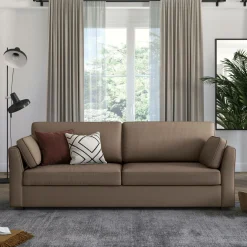 Camif Canapés Droits>Canapé convertible tissu coton déhoussable Marbella - - 4 places
