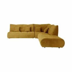 Camif Canapés Modulables>Canapé d'angle modulable tissu avec pouf Benny -