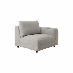 Camif Canapés Modulables>Chauffeuse avec accoudoir pour canapé modulable tissu Solenn - - Canapé angle droit