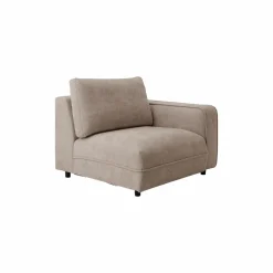 Camif Canapés Modulables>Chauffeuse avec accoudoir pour canapé modulable tissu Solenn - - Canapé angle droit