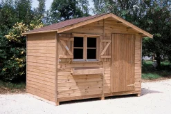 Camif Abris De Jardin>C.I.H.B. Abri de Jardin sans Plancher 6,09 m² Pervenche en Bois Autoclave - 6 m2