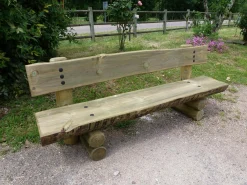 Camif Bancs De Jardin>C.I.H.B. Banc avec Dossier 200 cm Limousin en Bois Autoclave