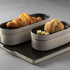 Camif Plats De Service>COSTA NOVA Plateau creux ovale grès déco 25 cm Notos