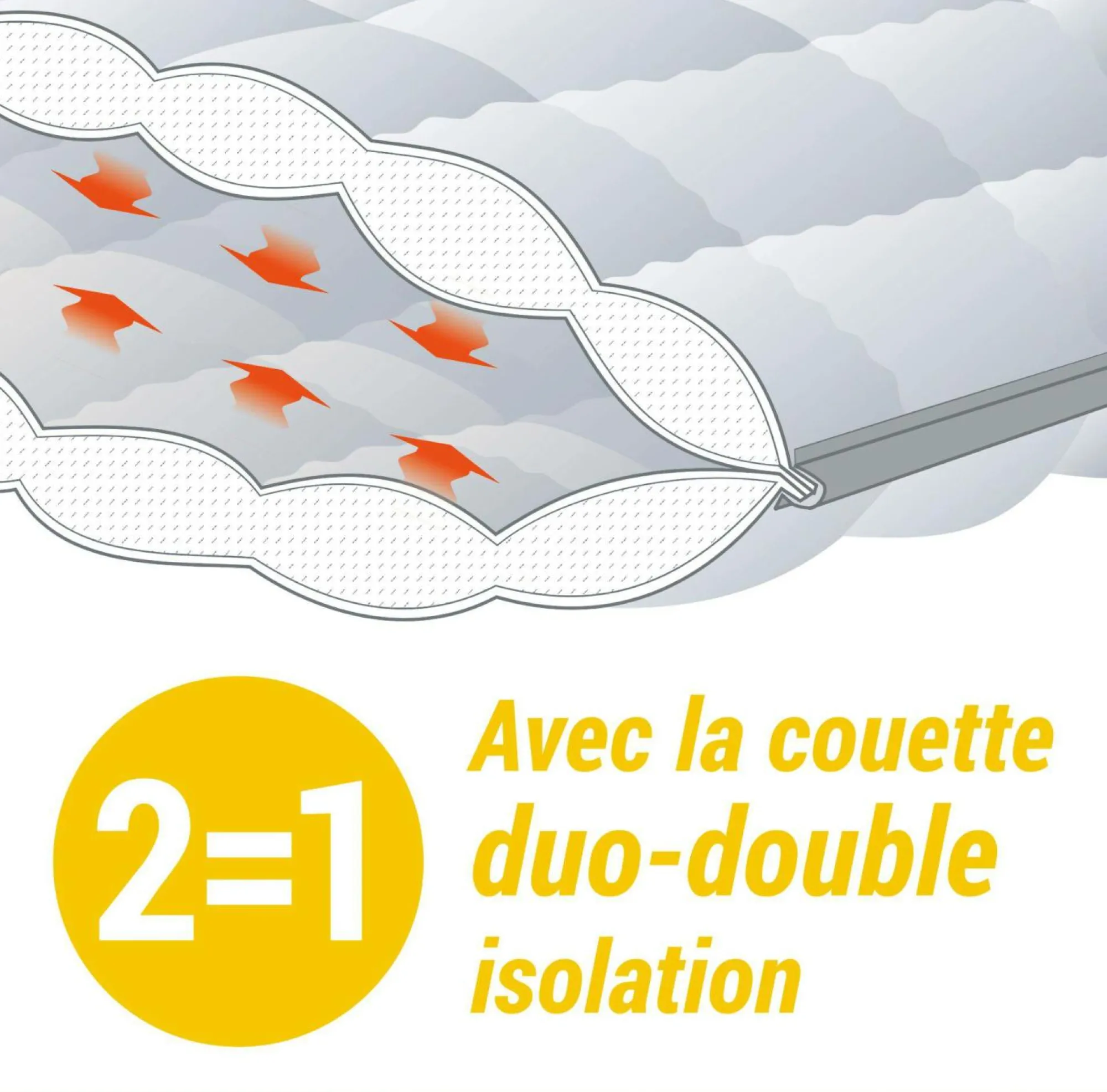 Camif Couettes|Couettes>Couette chaude coton biologique Coline - 240 x 220 cm