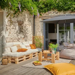 Camif Coussins Palettes Et Poufs|Poufs, Poires Et Coussins De Sol>Coussin matelas palette recyclé Heva -