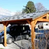 Camif Carports Et Pergola>CPBF-CHARPENTES Abri deux Pentes pour Voiture Bourgogne en Bois - 550 x 400 cm