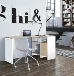 Camif Bureaux>C.PRO PAR Bureau d'angle Garry noir