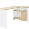 Camif Bureaux>C.PRO PAR Bureau d'angle Garry Blanc