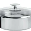 Camif Sauteuses, Tajines Et Wok>CRISTEL Sauteuse amovible + couvercle verre Mutine - 28 cm