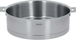 Camif Sauteuses, Tajines Et Wok>CRISTEL Sauteuse inox 24 cm avec couvercle Strate Amovible