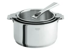 Camif Casseroles>CRISTEL Set 3 casseroles 16/18/20 cm Casteline Amovible avec poignée inox