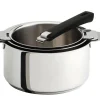 Camif Casseroles>CRISTEL Set 3 casseroles Mutine avec poignée amovible noire
