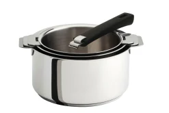 Camif Casseroles>CRISTEL Set 3 casseroles Mutine avec poignée amovible noire