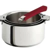 Camif Casseroles>CRISTEL Set 3 casseroles Mutine avec poignée amovible framboise