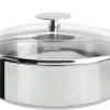 Camif Sauteuses, Tajines Et Wok>CRISTEL Set sauteuse inox Mutine 24 cm avec couvercle et poignée amovible framboise