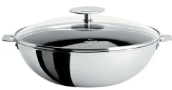 Camif Sauteuses, Tajines Et Wok>CRISTEL Wok + couvercle Casteline - 24 cm