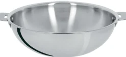 Camif Sauteuses, Tajines Et Wok>CRISTEL Wok inox 28 cm Casteline amovible