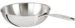 Camif Sauteuses, Tajines Et Wok>CRISTEL Wok inox Castel Pro sans couvercle - Diamètre 28 cm