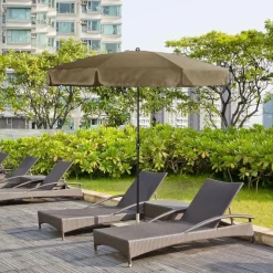 Camif Parasols>DOPPLER Parasol Rond ⌀ 200 cm Sunline en Acier -