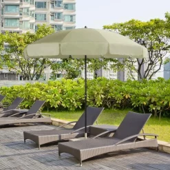 Camif Parasols>DOPPLER Parasol Rond ⌀ 250 cm Sunline en Acier -